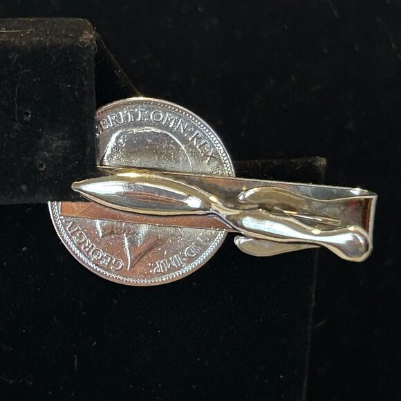 1924 Half Penny Coin Tie Clip - Picture 7 of 7